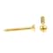Prime-Line Wood Screw, Flat Head, Phillips Drive No. 6 X 1in Solid Brass 100PK 9034710 - alternate 3